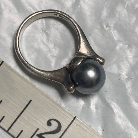 Sterling Silver 925 Freshwater Pearl Ring - Picture 1 of 8